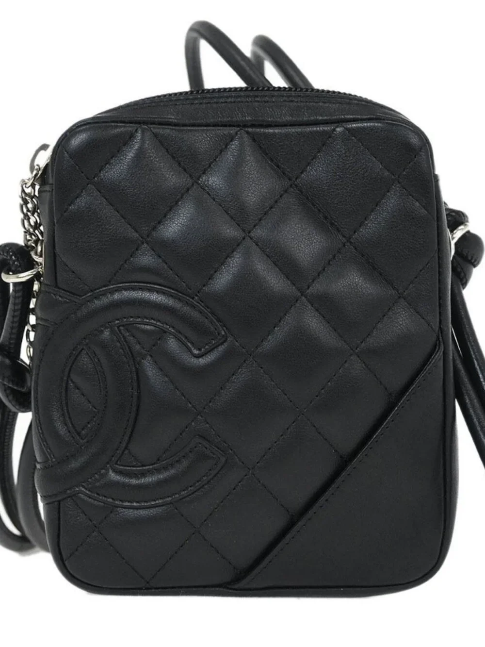 Chanel Black Calfskin Cambon Ligne Shoulder Bag 115829